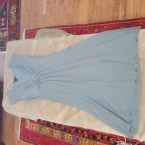 LDS S BCBG MAXAZRIA Grey Viscose/Elastaine Dress